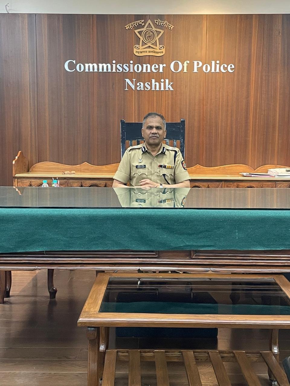 Ankush Shinde during his tenure as Police Commissioner of Nashik